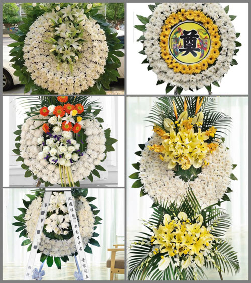 山东青岛黄岛区大场镇魏家-村花圈速递